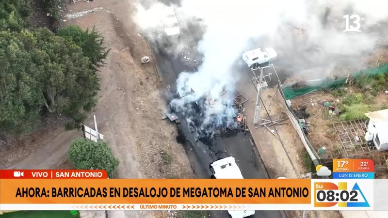 Desalojo de megatoma en San Antonio | Tu Día