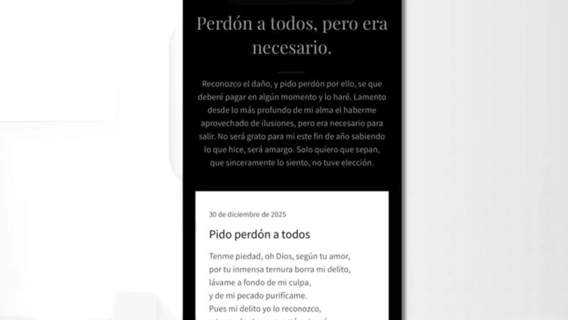 El mensaje del estafador de Viña del Mar