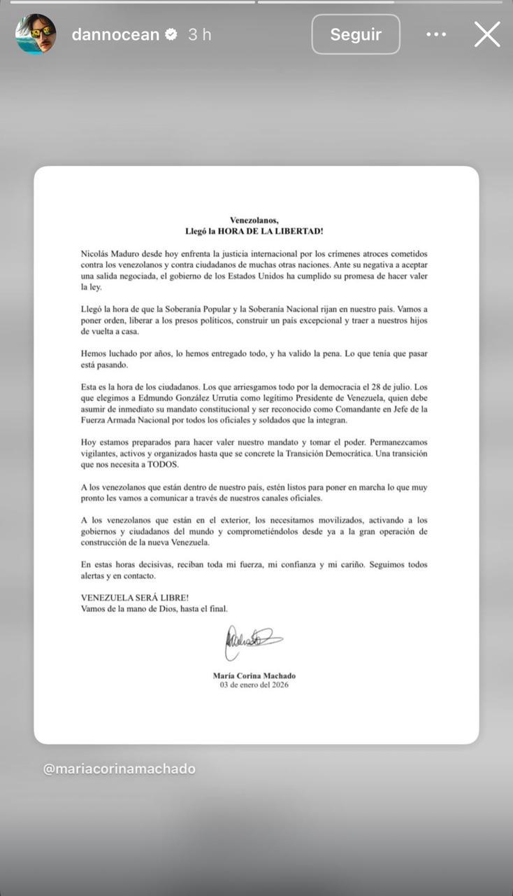 Historia de Danny Ocean | Instagram