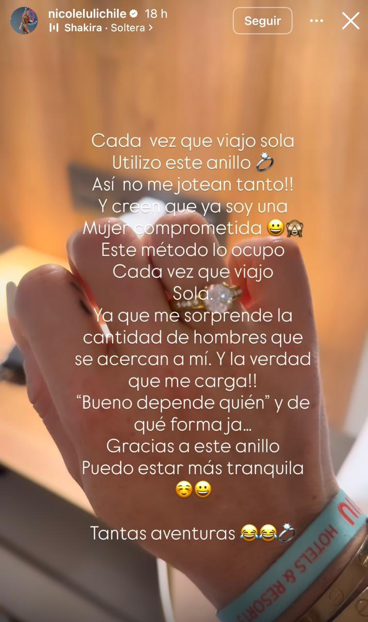 Historia de Nicole Moreno | Instagram