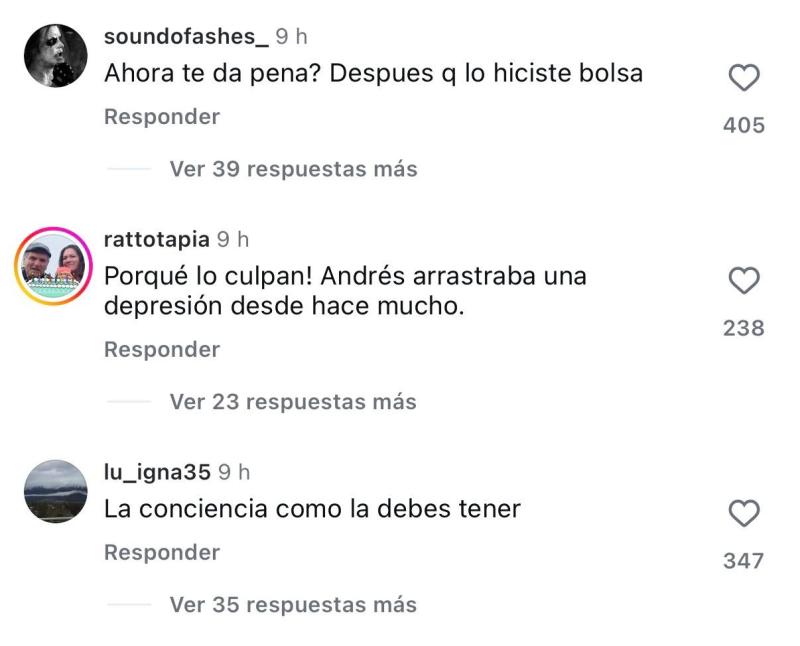 Comentarios en post de Sergio Rojas | Instagram