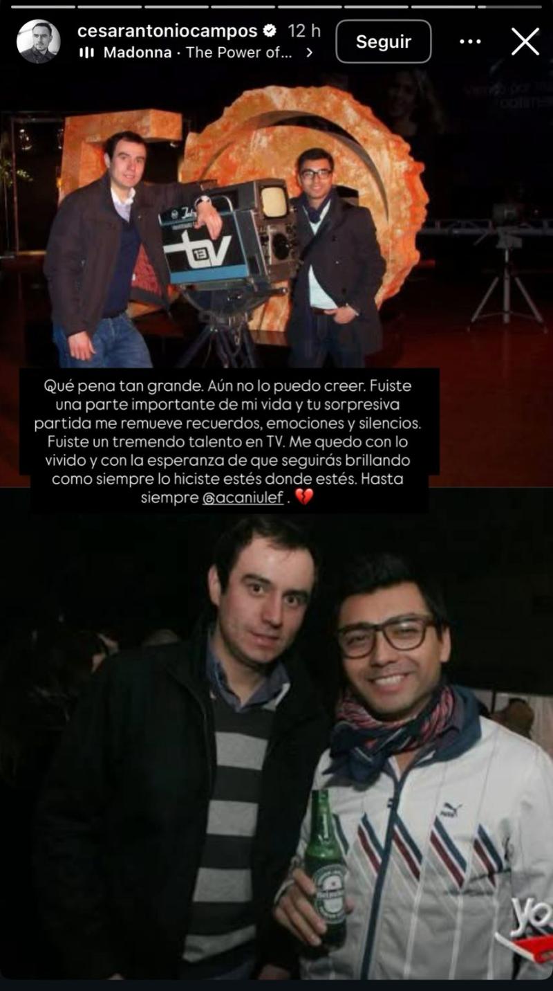 Historia de César Campos | Instagram