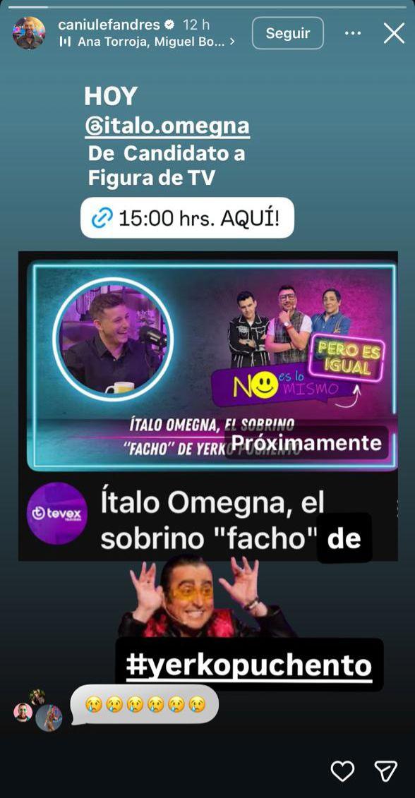 Última historia de Andrés Caniulef | Instagram