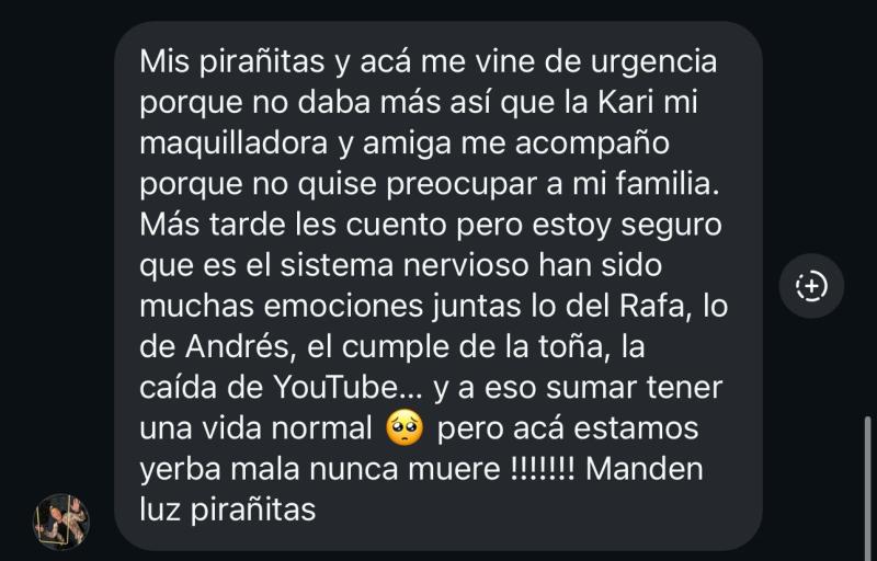 Relato de Sergio Rojas | Instagram