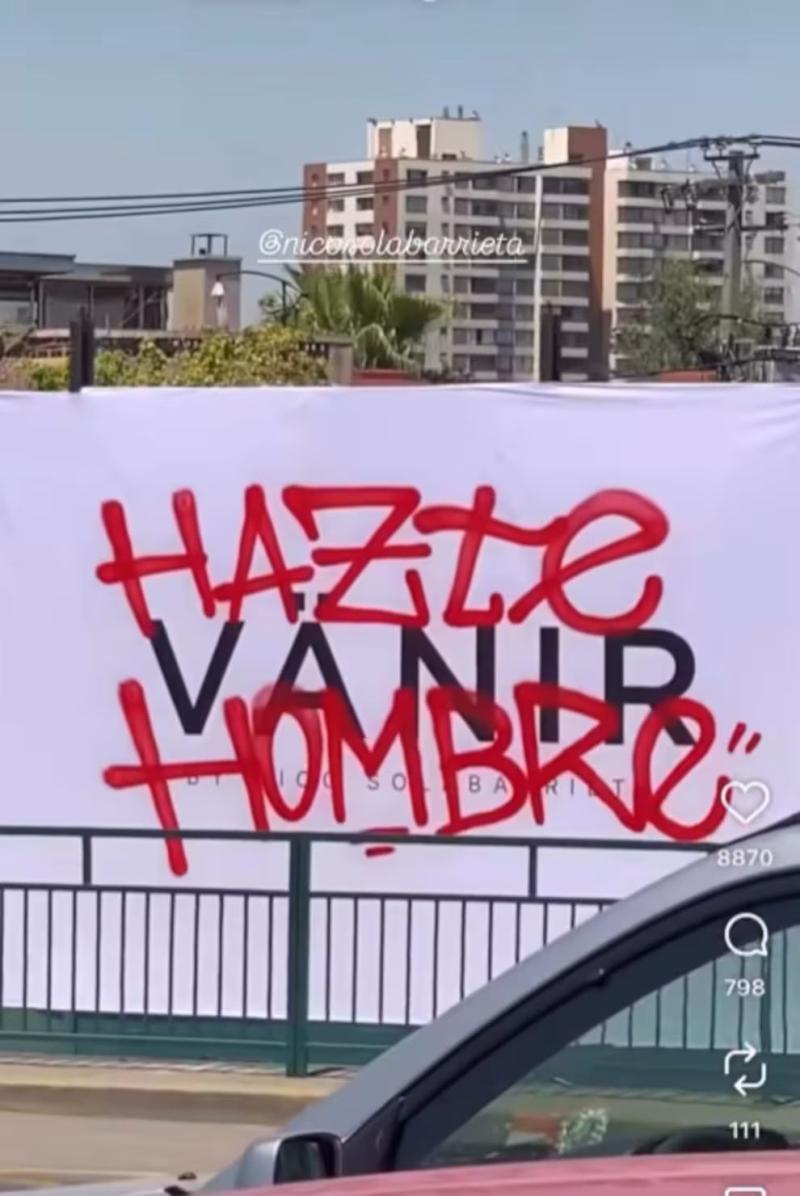 Rayado en la publicidad de la marca de Nicolás Solabarrieta | Instagram