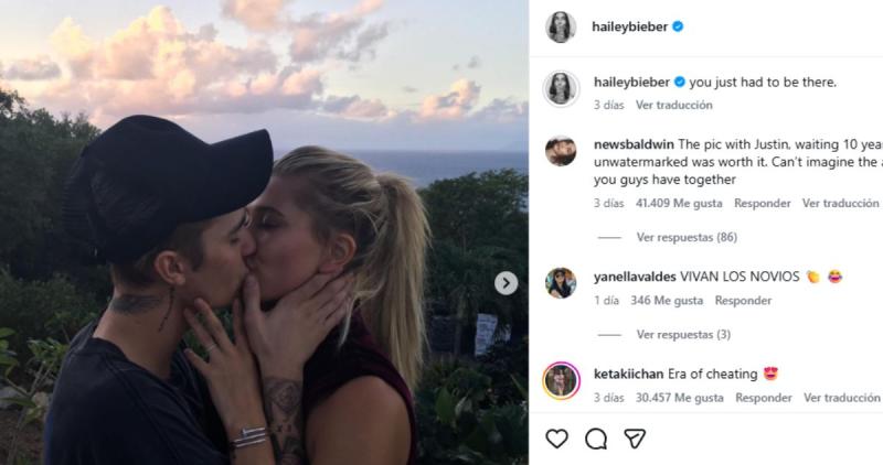 Justin Bieber y Hailey Bieber | Instagram | Trend 2016