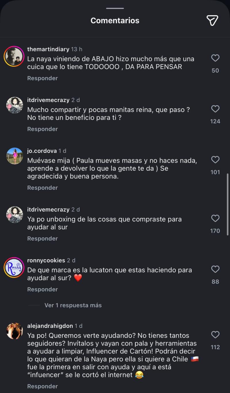 Ropero Paula se llenó de críticas por poca ayuda a damnificados de incendio - Instagram