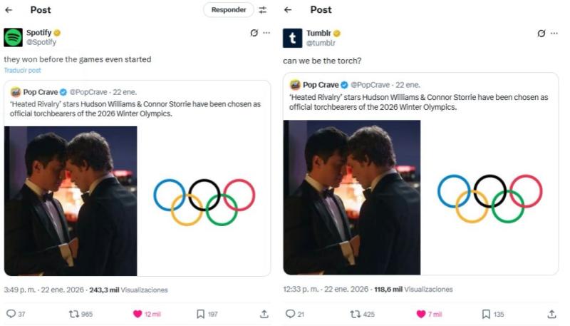 Hudson Williams y Connor Storrie: el anuncio que confirma el fenómeno “Heated Rivalry”