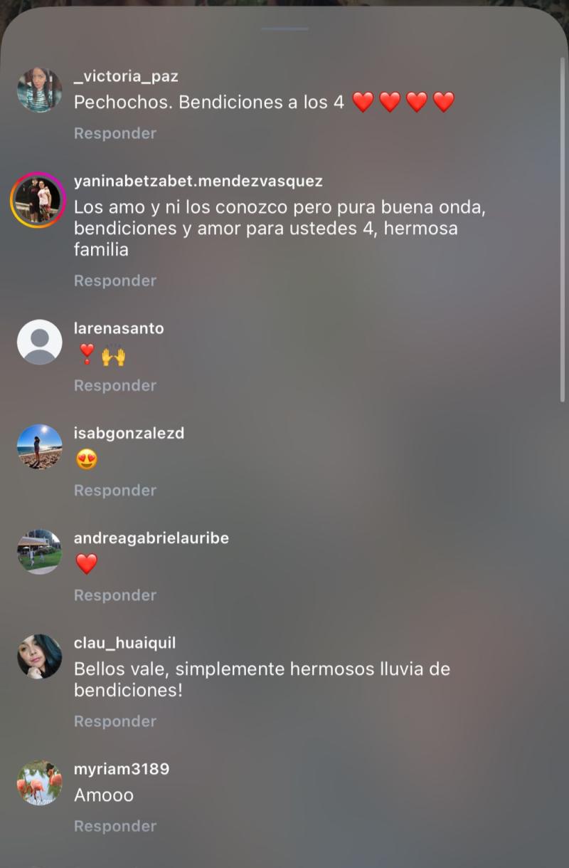 Comentarios en historia de Vale Roth | Instagram