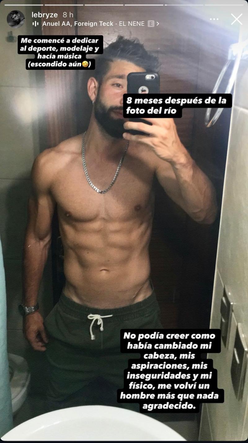 El cambio físico de Diego Bazaes, pareja de Skarleth Labra - Instagram