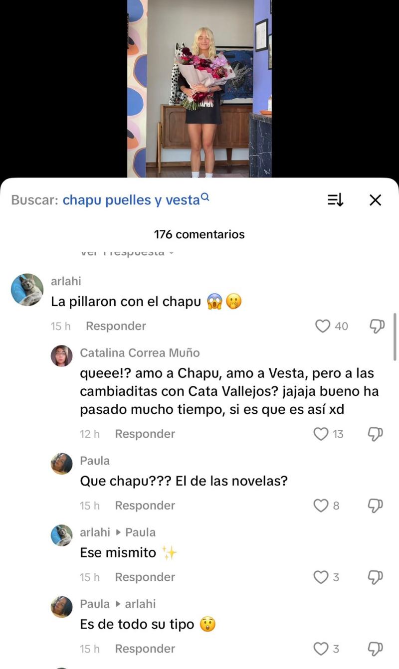 Usuarios recordaron relación de Cata Vallejos y Francisco Puelles - Captura Tiktok
