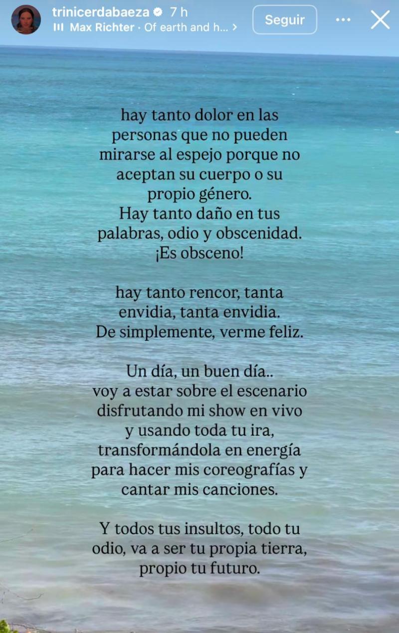 Historia de Trinidad Cerda | Instagram