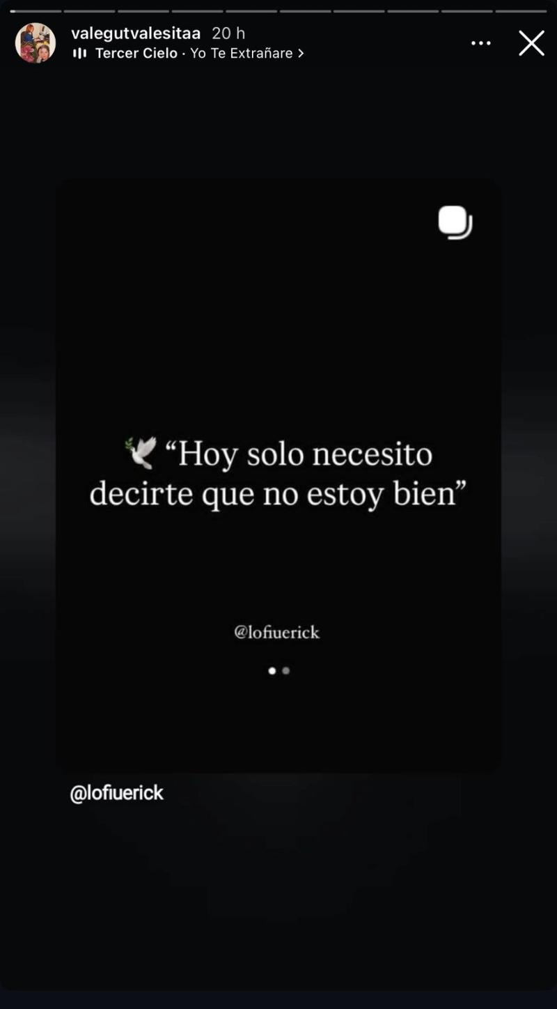 El mensaje que compartió Vale Gut tras muerte de su pareja - Instagram