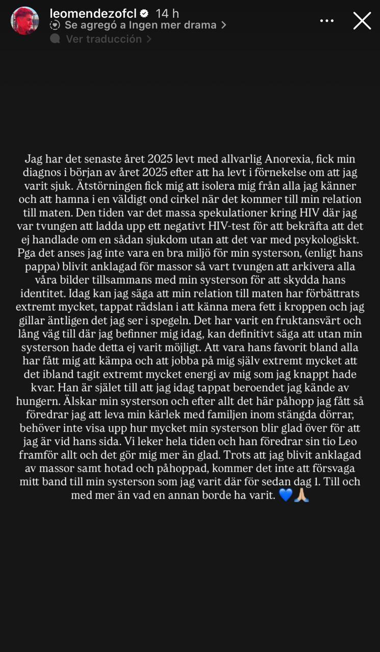 Historia de Leo Méndez Jr. | Instagram