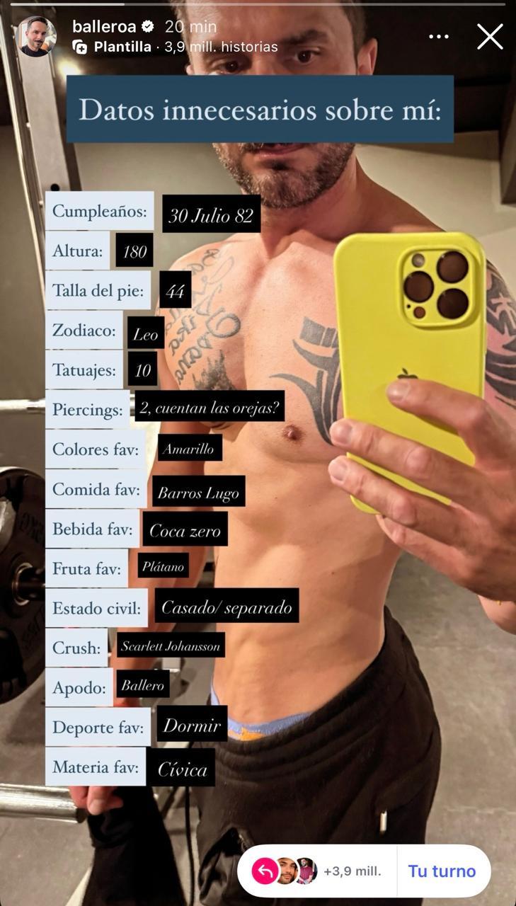 Historia de Álvaro Ballero | Instagram