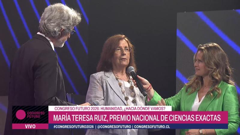 María Teresa Ruiz fue homenajeada en Congreso Futuro 2026. Créditos: YouTube.
