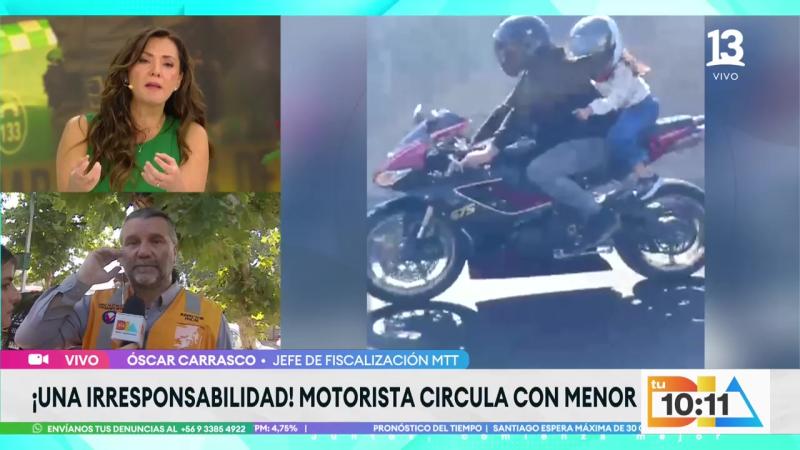 Captan a motorista circulando a alta velocidad con menor a bordo | Tu Día