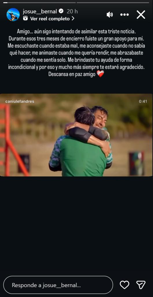 Historia de Josué Bernal | Instagram