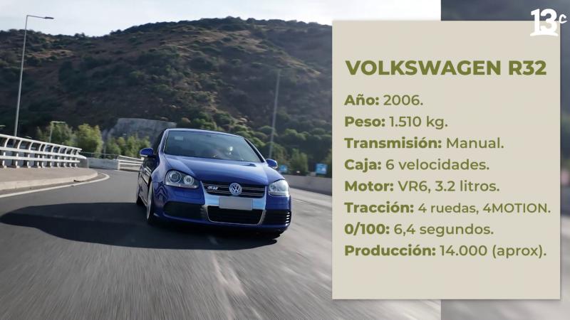 Federico Sánchez analiza el Volkswagen Golf R32. Créditos: 13C