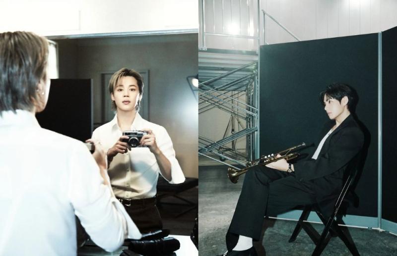 Jimin y V de BTS para revista GQ