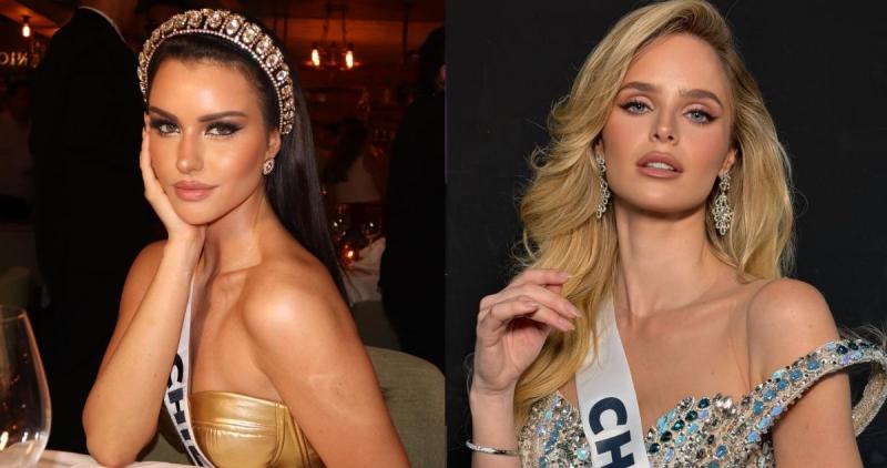 Emilia Dides e Inna Moll en el Miss Universo