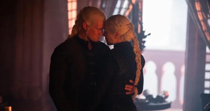 Matt Smith y Emma D'Arcy como Daemon y Rhaenyra Targaryen -HBO MAX