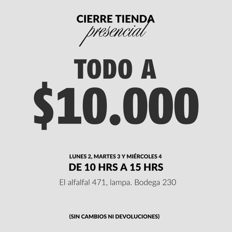 Todo a $10 mil: tienda de zapatos anuncia remate final - Instagram