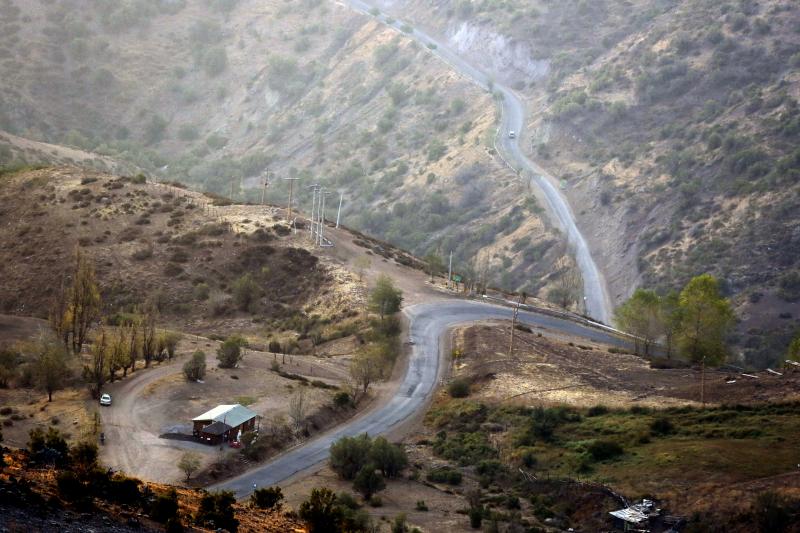 Ruta camino a Farellones. Créditos: Agencia UNO.