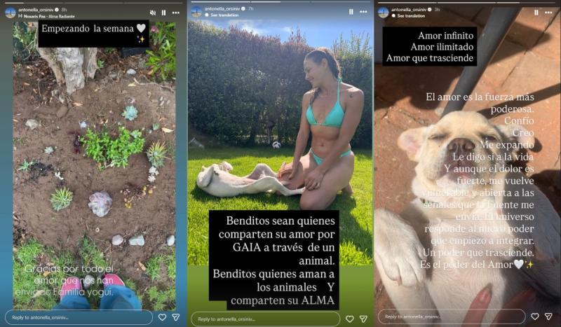 Antonella Orsini en su cuenta de Instagram.