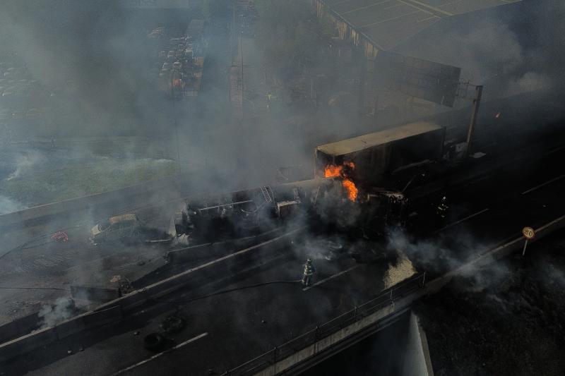 Explosión en Renca - Aton.