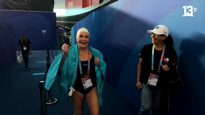 Nadadora chilena Eliana Busch. Créditos: 13C