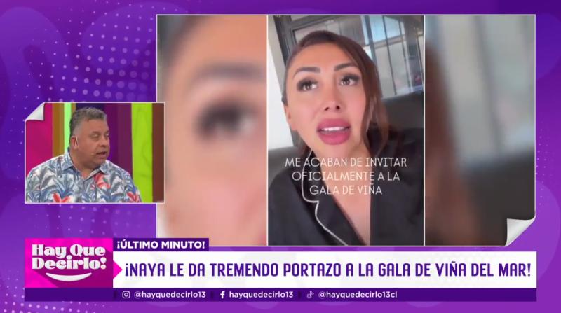 Naya Fácil responde a la invitación para ir a la Gala de Viña del Mar.
