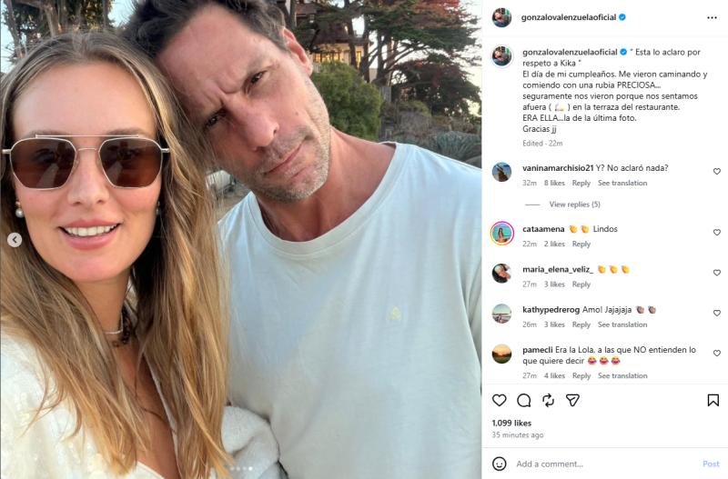 Gonzalo Valenzuela revela quién es la mujer con quien fue visto | Instagram