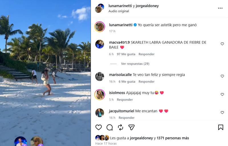 Comentarios que recibió Jorge Aldoney tras triunfo de su ex Skarleth Labra - Captura