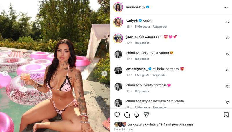 Mariana Bfly, expareja de Young Cister - Instagram