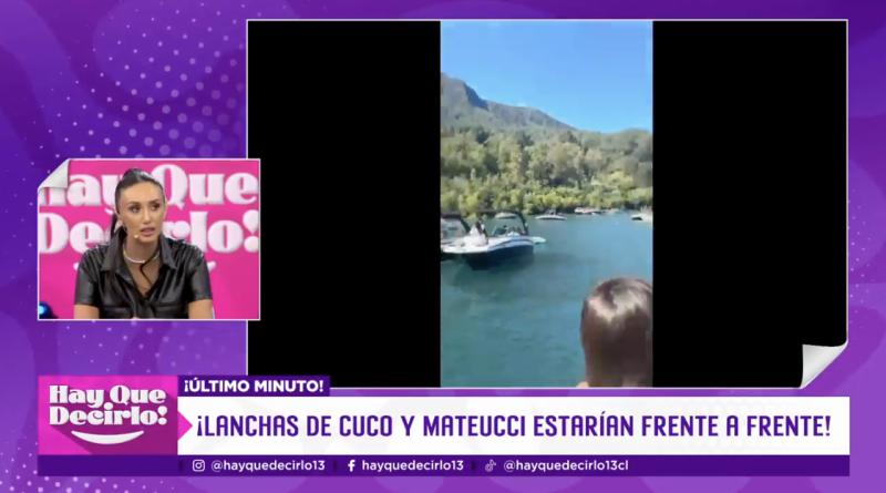 Luis Mateucci se burla de la lancha en que están Cuco y Rai Cerda.