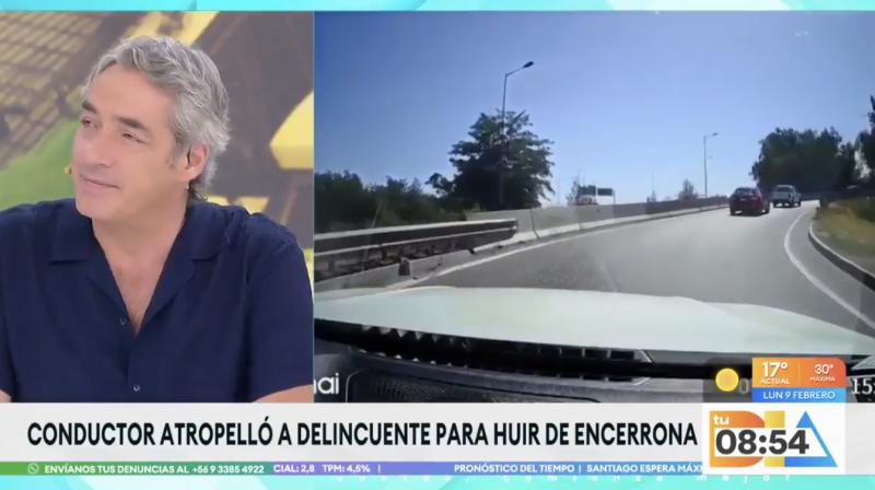 Conductor atropelló a delincuente para evitar encerrona.