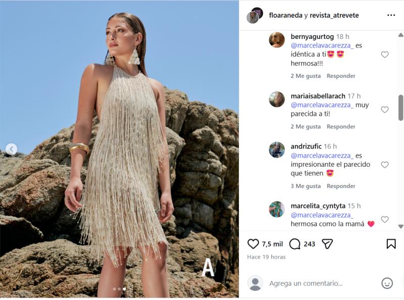 Usuarios encontraron "idénticas" a Florencia Araneda y Marcela Vacarezza - Instagram