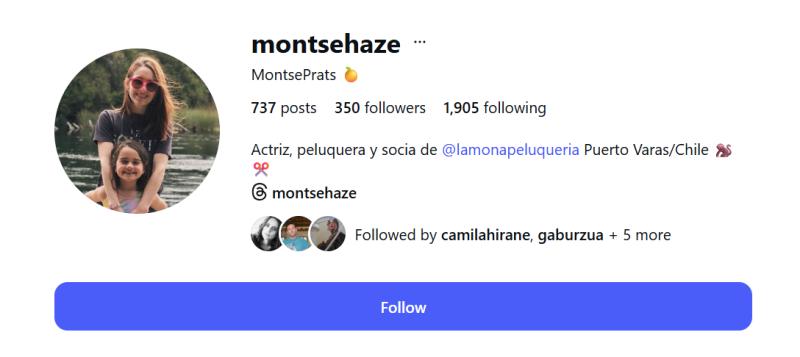 Así luce actualmente la actriz Montserrat Prats | Instagram