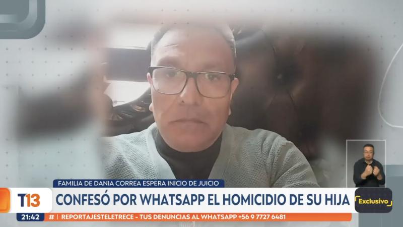 Presunto autor confesó el crimen de su hija -Dania Correa- por WhatsApp.