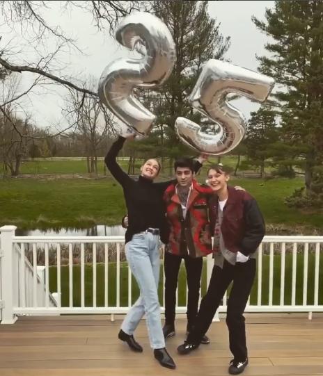 Zayn y las hermanas Hadid en cumpleaños número 25 de Gigi - Instagram