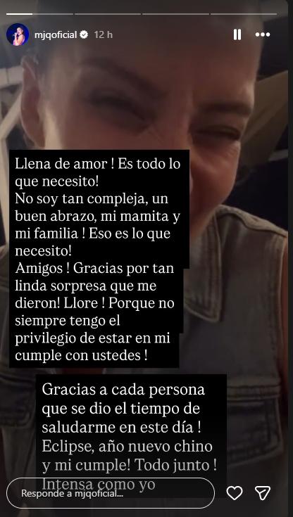 María José Quintanilla dedica romántico mensaje a su esposo | Instagram