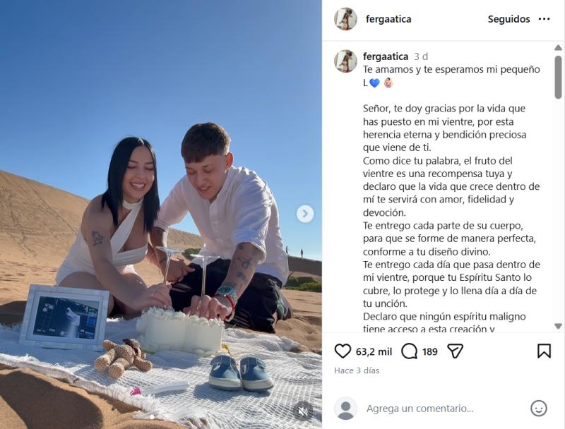 Fer Gatica anunció que está esperando su primer hijo - Instagram