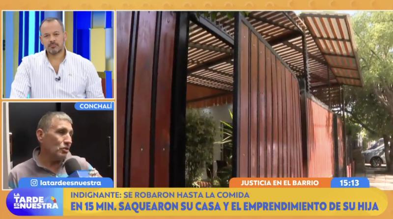 Marco, padre de familia afectada por turbazo en Conchalí.