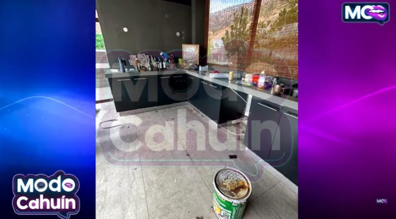 Así quedó el departamento de Pancha Merino tras abandonarlo | Captura Modo Cahuin