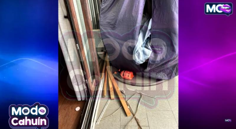 Así quedó el departamento de Pancha Merino tras abandonarlo | Captura Modo Cahuin