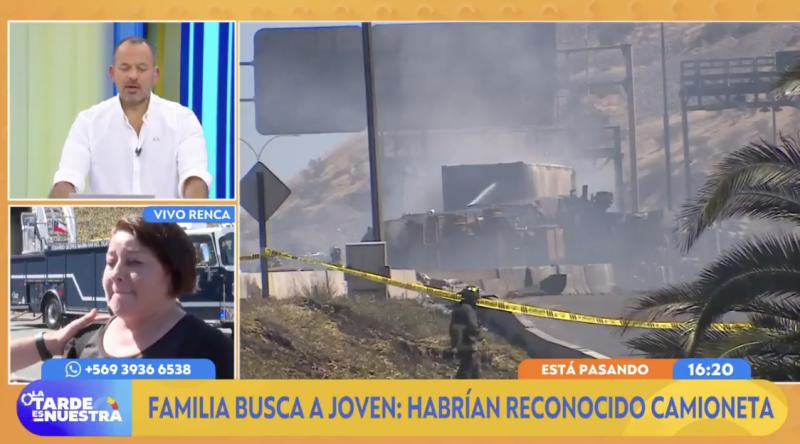 Mujer realiza dramático llamado para buscar a su hijastro tras explosión en Renca.