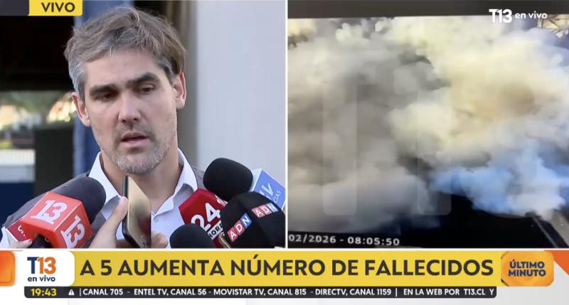 Aumenta a cinco la cifra de fallecidos tras explosión en Renca.