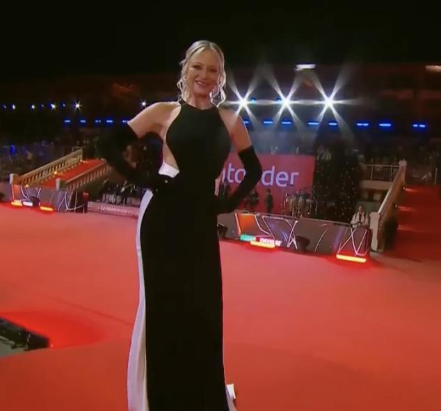 Marcela Vacarezza en su paso por la Gala de Viña del Mar.