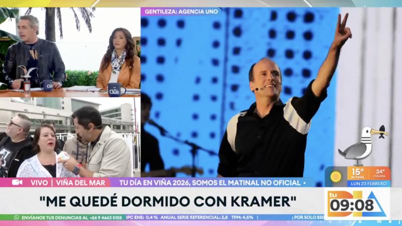 José Luis Repenning y Priscilla Vargas evalúan rutina de Kramer.